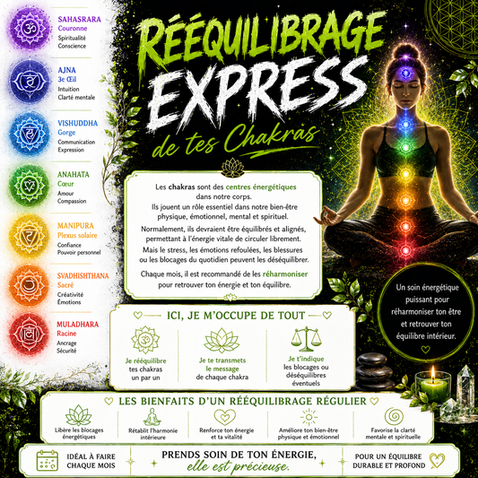 Rééquilibrage Express des Chakras ✨
